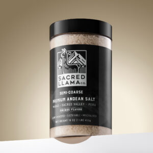 Premium Andean Salt Fine Grain 1-Pound Container