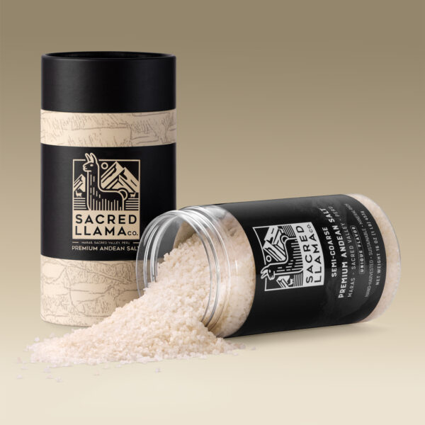 Sacred Llama Salt Container and Tube Box